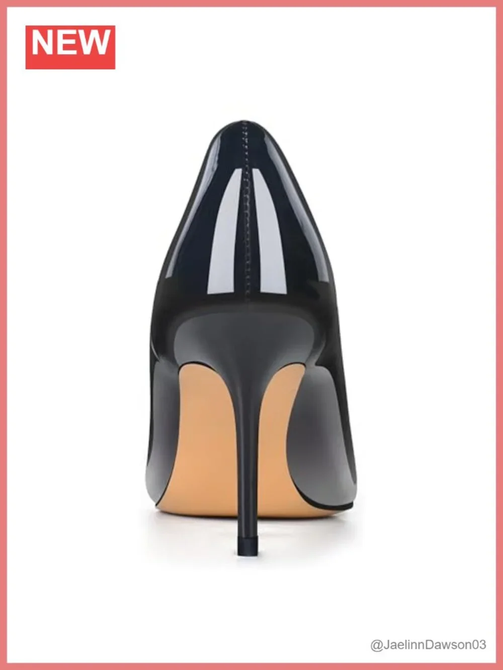 Gradient Patent Leather Stiletto Heels Pointed Toe Pumps 3.25in 8cm